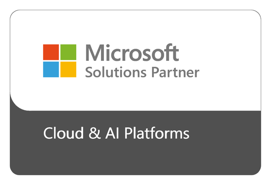 Microsoft partner badge: Solutions Partner for Cloud and AI Platforms